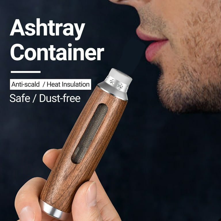 Premium Dust-Free Ashtray | Portable & Windproof Design.